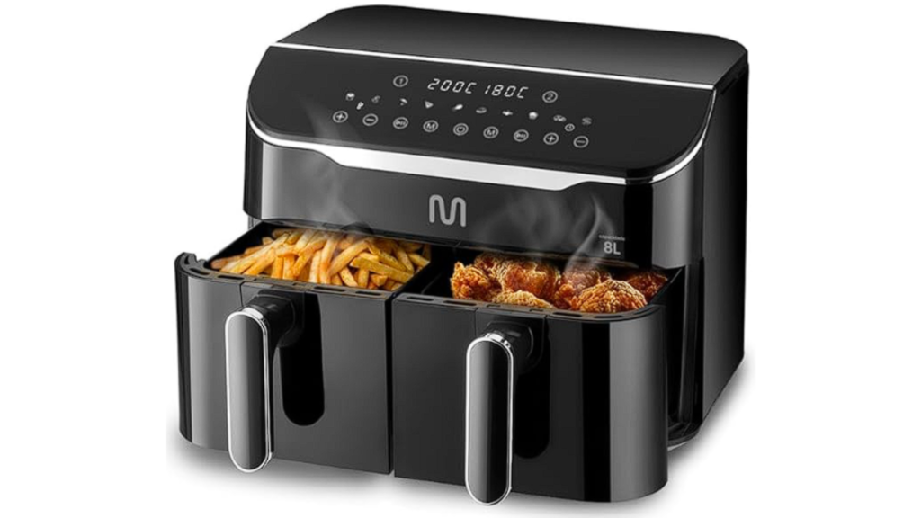  Air Fryer Multilaser 8L 2 Gavetas